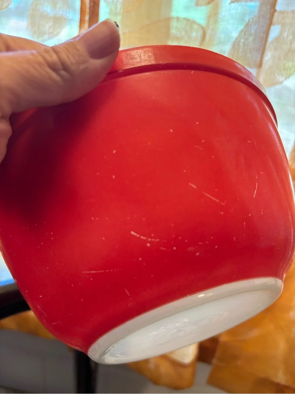 Pyrex Primary Set Of 2 Nesting Mixing Bowls #401 #402 Blue & Red
